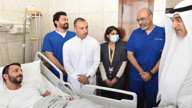 اليوسف يزور رجل الأمن المصاب في حادثة الدهس المتعمد