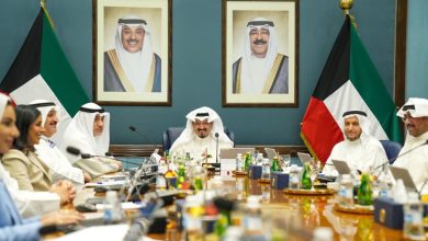 جانب من اجتماع مجلس الوزراء برئاسة سمو الشيخ أحمد العبدالله