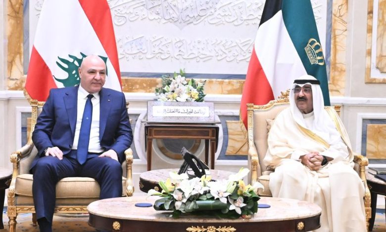 سمو الأمير والرئيس اللبناني خلال جلسة المباحثات - جريدة الوفاق الالكترونية سمو الأمير والرئيس اللبناني خلال جلسة المباحثات