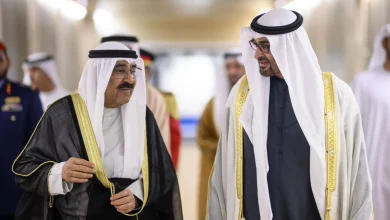سمو أمير الكويت وسمو رئيس دولة الإمارات